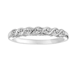 Simply Vera Vera Wang 14k Gold 1/7 ct. T.W. Diamond Twist Wedding Ring 9 Simply Vera Vera Wang 14k Gold 1/7 ct. T.W. Diamond Twist Wedding Ring -Simply Vera Vera Wang Shop 1557717 White