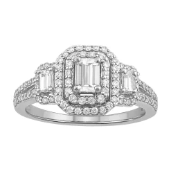 Simply Vera Vera Wang Diamond Halo Engagement Ring in 14k White Gold (1 ct. T.W.)