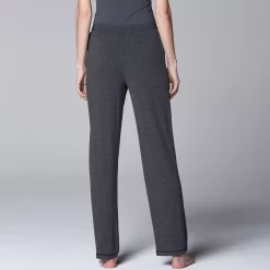 Women's Simply Vera Vera Wang Basic Solid Luxury Pajama Pants -Simply Vera Vera Wang Shop 1904407 ALT