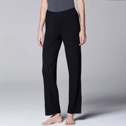 Simply Vera Vera Wang Shop 46 Women's Simply Vera Vera Wang Basic Solid Luxury Pajama Pants