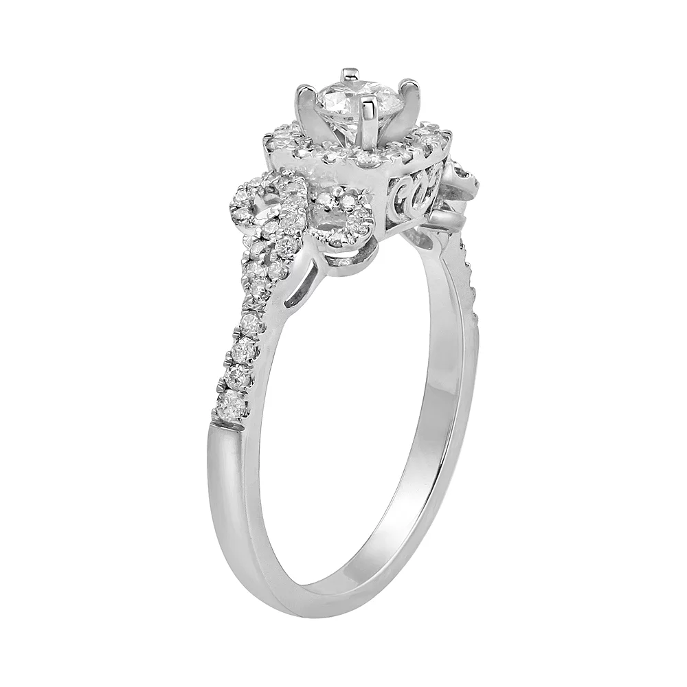 Simply Vera Vera Wang 14k White Gold 3/4 Carat T.W. Diamond Bow Ring 4 Simply Vera Vera Wang 14k White Gold 3/4 Carat T.W. Diamond Bow Ring - Image 2