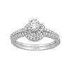 Simply Vera Vera Wang 14k White Gold 9/10 Carat T.W. Diamond Halo Engagement Ring Set 2 Simply Vera Vera Wang 14k White Gold 9/10 Carat T.W. Diamond Halo Engagement Ring Set -Simply Vera Vera Wang Shop 2527435