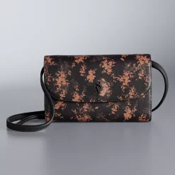 Simply Vera Vera Wang Signature Envelope Crossbody Bag -Simply Vera Vera Wang Shop 2602764 Black Brown Floral