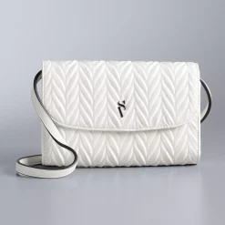 Simply Vera Vera Wang Signature Envelope Crossbody Bag -Simply Vera Vera Wang Shop 2602764 Ruched Brilliant White