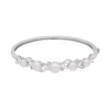 Simply Vera Vera Wang Sterling Silver Freshwater Cultured Pearl & Lab-Created White Sapphire Bangle Bracelet -Simply Vera Vera Wang Shop 2653133