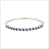 Simply Vera Vera Wang Sterling Silver Lab-Created Blue & White Sapphire Bangle Bracelet -Simply Vera Vera Wang Shop 2653196