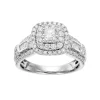 Simply Vera Vera Wang 14k White Gold 1 1/4 Carat T.W. Diamond Square Halo Engagement Ring -Simply Vera Vera Wang Shop 2925239