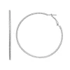 Simply Vera Vera Wang Textured Nickel Free Hoop Earrings