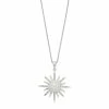 Simply Vera Vera Wang Sterling Silver Freshwater Cultured Pearl & 1/10 Carat T.W. Diamond Starburst Pendant -Simply Vera Vera Wang Shop 3281750