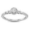 Simply Vera Vera Wang 14k White Gold 1/2 Carat T.W. Diamond Halo Engagement Ring -Simply Vera Vera Wang Shop 3296281