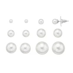 Simply Vera Vera Wang Simulated Pearl Stud Earring Set