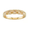 Simply Vera Vera Wang 14kt Gold 1/4 Carat Diamond Band -Simply Vera Vera Wang Shop 3521765 Yellow