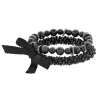 Simply Vera Vera Wang Black Bead Stretch Bracelet Set -Simply Vera Vera Wang Shop 3530165