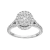 Simply Vera Vera Wang 10th Anniversary 14k White Gold 1 ct. T.W. Diamond Cluster Engagement Ring -Simply Vera Vera Wang Shop 3572073
