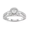 Simply Vera Vera Wang 14k White Gold 1 Carat T.W. Halo Diamond Ring -Simply Vera Vera Wang Shop 3592699