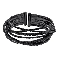 Simply Vera Vera Wang Black Chain Bangle Bracelet