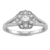 Simply Vera Vera Wang 14k White Gold 1/3 Carat T.W. Diamond Flower Engagement Ring -Simply Vera Vera Wang Shop 3704867