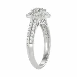 Simply Vera Vera Wang 14k White Gold 1/2 Carat T.W. Diamond Tiered Engagement Ring -Simply Vera Vera Wang Shop 3704868 ALT
