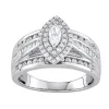 Simply Vera Vera Wang 14k White Gold 1 Carat T.W. Diamond Marquise Tiered Engagement Ring 1 Simply Vera Vera Wang 14k White Gold 1 Carat T.W. Diamond Marquise Tiered Engagement Ring -Simply Vera Vera Wang Shop 3720431