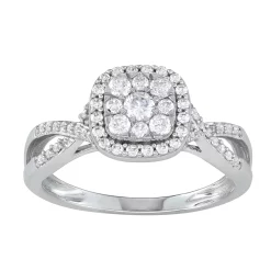 Simply Vera Vera Wang 14k White Gold 1/2 Carat T.W. Diamond Engagement Ring