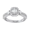 Simply Vera Vera Wang 14k White Gold 3/4 Carat T.W. Diamond Cushion Halo Engagement Ring -Simply Vera Vera Wang Shop 3720455