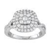Simply Vera Vera Wang 14k White Gold 1 Carat T.W. Diamond Tiered Engagement Ring -Simply Vera Vera Wang Shop 3720456