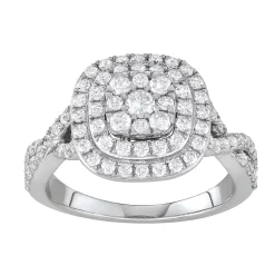 Simply Vera Vera Wang 14k White Gold 1 Carat T.W. Diamond Tiered Engagement Ring