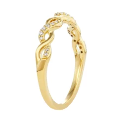 Simply Vera Vera Wang 14k Gold 1/10 Carat T.W. Diamond Twist Ring -Simply Vera Vera Wang Shop 3744574 ALT