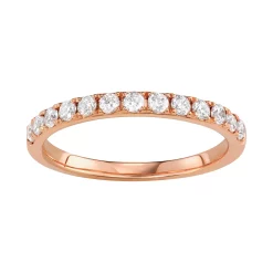 Simply Vera Vera Wang 14k Gold 1/2 Carat T.W. Diamond Wedding Band 8 Simply Vera Vera Wang 14k Gold 1/2 Carat T.W. Diamond Wedding Band -Simply Vera Vera Wang Shop 3876614 Rose