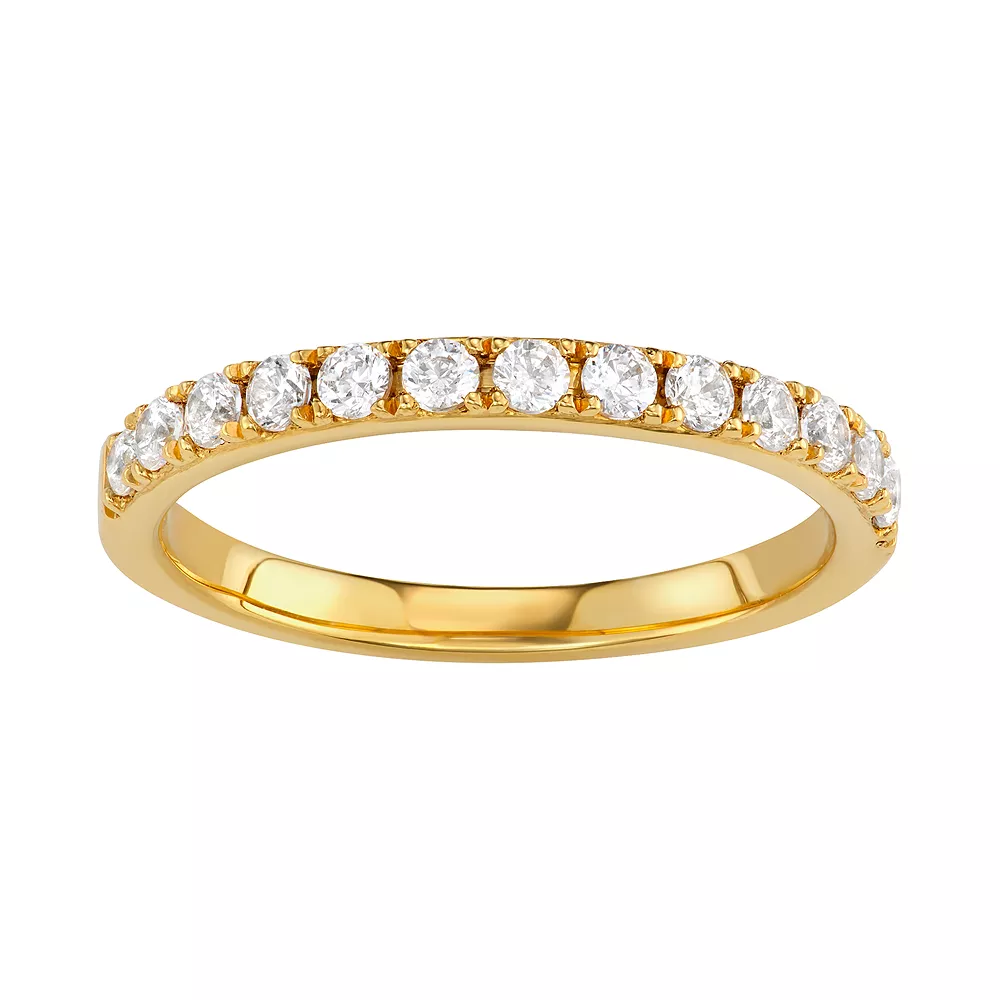 Simply Vera Vera Wang 14k Gold 1/2 Carat T.W. Diamond Wedding Band 3 Simply Vera Vera Wang 14k Gold 1/2 Carat T.W. Diamond Wedding Band