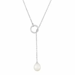 Simply Vera Vera Wang Sterling Silver Cultured Freshwater Pearl Lariat Necklace