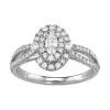 Simply Vera Vera Wang 14KT White Gold 3/4 Carat T.W. Oval Center Diamond Engagement Ring -Simply Vera Vera Wang Shop 3960658