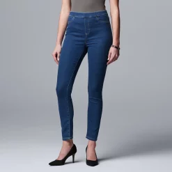 Simply Vera Vera Wang Mid Rise All-Day Denim Legging -Simply Vera Vera Wang Shop 3962344 ALT5