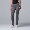 Simply Vera Vera Wang Mid Rise All-Day Denim Legging -Simply Vera Vera Wang Shop 3962344 Gray