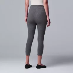 Simply Vera Vera Wang Live-In Mid Rise Capri Legging -Simply Vera Vera Wang Shop 3979626 ALT