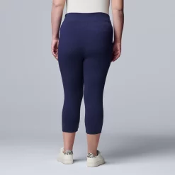 Simply Vera Vera Wang Live-In Mid Rise Capri Legging -Simply Vera Vera Wang Shop 3979653 ALT