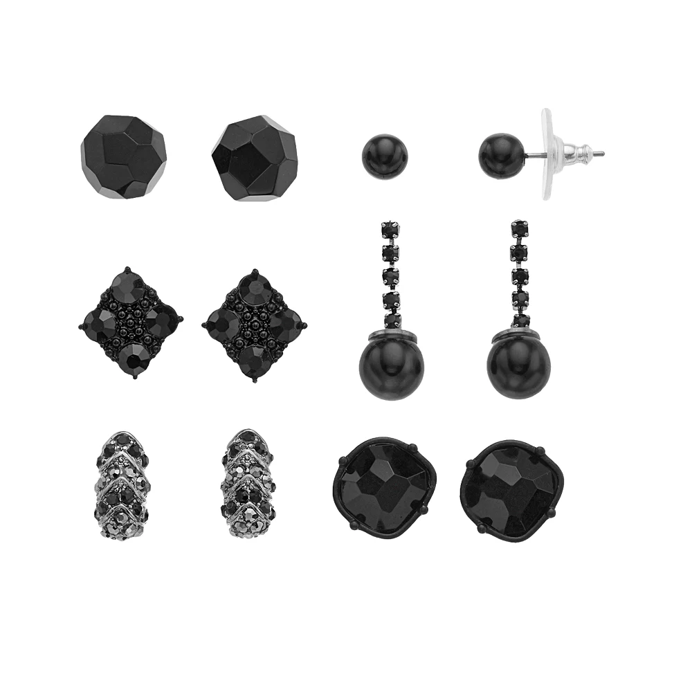 Simply Vera Vera Wang Set of 6 Pairs of Post Earrings 3 Simply Vera Vera Wang Set of 6 Pairs of Post Earrings