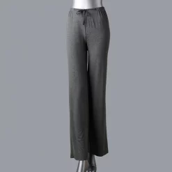 Tall Size Simply Vera Vera Wang Basic Luxury Pajama Pants -Simply Vera Vera Wang Shop 4264493 Charcoal