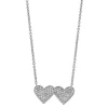 Simply Vera Vera Wang Sterling Silver 1/5 Carat T.W. Diamond Hearts Pendant Necklace Necklace 1 Simply Vera Vera Wang Sterling Silver 1/5 Carat T.W. Diamond Hearts Pendant Necklace Necklace -Simply Vera Vera Wang Shop 4304964