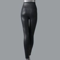 Women's Simply Vera Vera Wang High Rise Faux Leather Shaping Leggings -Simply Vera Vera Wang Shop 4473241 ALT
