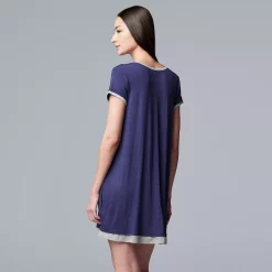 Women's Simply Vera Vera Wang Basic Luxury Sleepshirt -Simply Vera Vera Wang Shop 4780278 ALT