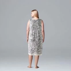 Plus Size Simply Vera Vera Wang Basic Luxury Chemise -Simply Vera Vera Wang Shop 4780281 ALT