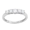 Simply Vera Vera Wang 14k White Gold 1/2 Carat T.W. Diamond 5-Stone Ring -Simply Vera Vera Wang Shop 4808841