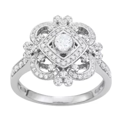 Simply Vera Vera Wang 14k White Gold 1/2 Carat T.W. Diamond Ring