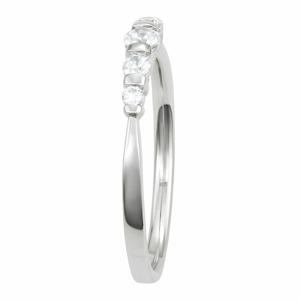 Simply Vera Vera Wang 14k White Gold 1/4 Carat T.W. Diamond 5-Stone Ring 4 Simply Vera Vera Wang 14k White Gold 1/4 Carat T.W. Diamond 5-Stone Ring - Image 2