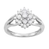 Simply Vera Vera Wang Sterling Silver 1/2 Carat T.W. Diamond Cluster Ring -Simply Vera Vera Wang Shop 4815757