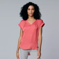 Women's Simply Vera Vera Wang V-Neck Top