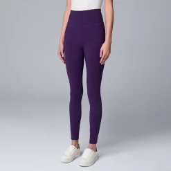 Women's Simply Vera Vera Wang Live-In Shaping High Rise Leggings -Simply Vera Vera Wang Shop 4994850 Nita Plum