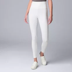 Women's Simply Vera Vera Wang Live-In Shaping High Rise Leggings -Simply Vera Vera Wang Shop 4994850 White