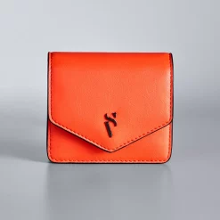 Simply Vera Vera Wang Baylor RFID-Blocking Flap Wallet -Simply Vera Vera Wang Shop 4998847 Orange Hibiscus